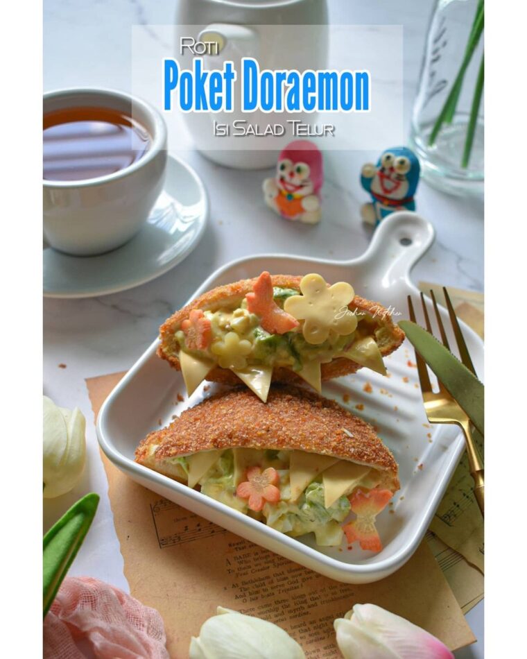 Resep Roti Poket Doraemon Isi Salad Telur Dari jeehan_kitchen