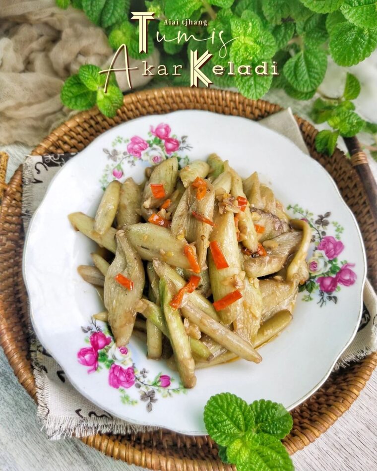 Resep Tumis Akar Keladi Dari aiai_tjhang.kitchen