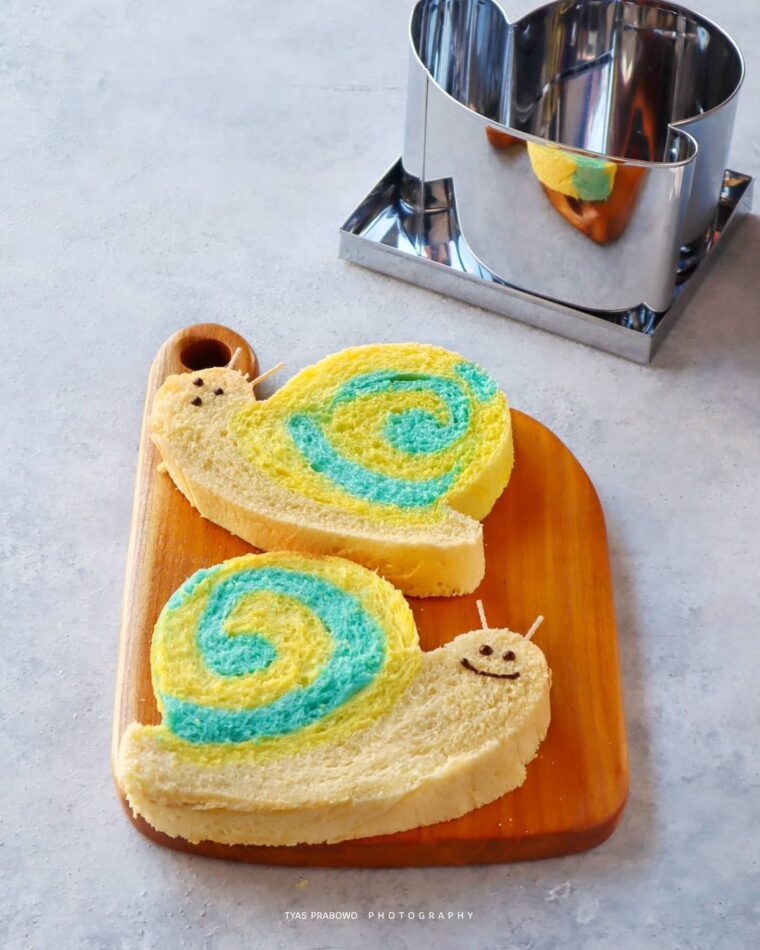 Resep Roti Tawar Karakter Siput (Basic Ksb) Dari tyasprabowo