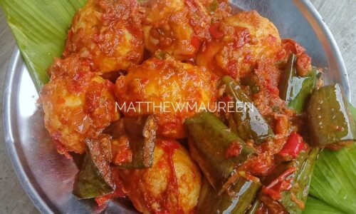 Balado Telur & Terong Ijo