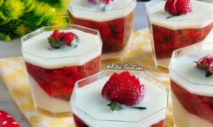 Resep Puding Susu Lapis Strawberry Dari rita_siucien
