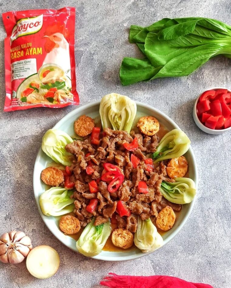 Resep Pokcoy Siram Tofu Daging Dari dhiahoddie