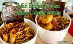 Resep Mie Pedas Korea Saos Udang Madu Dari dapoererna