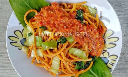 Mie Lidi / Mie Gomak Sambal Tomat