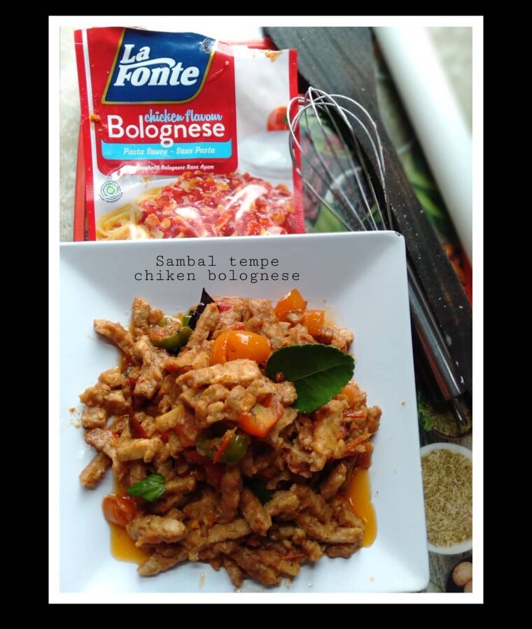 Resep Sambal Tempe Chiken Bolognese Dari mabela_cooking_club