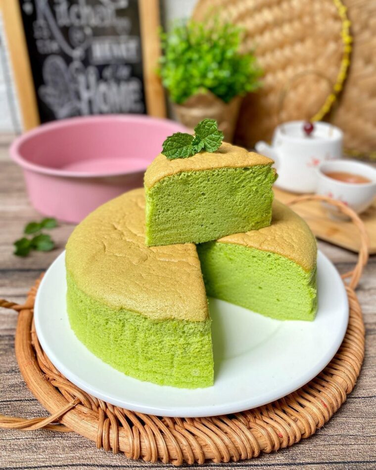 Resep Pandan Ogura Cake Dari debbie_ariesthea