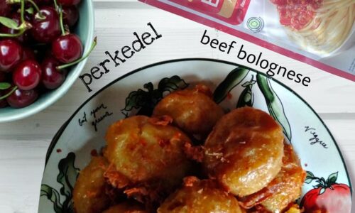 Perkedel Kentang Beef Bolognese