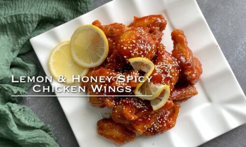 Lemon & Honey Spicy Chicken Wings
