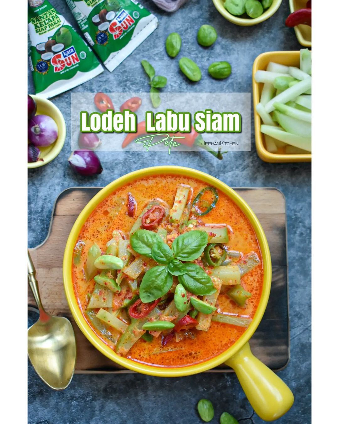 Resep Lodeh Labu Siam Dengan Petai dari @jeehan_kitchen
