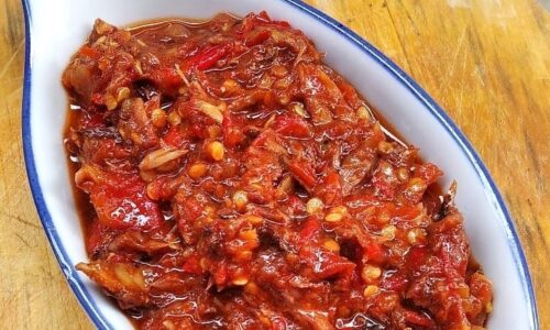 Sambal Ikan Asin Klotok - Masakan dari Terasi