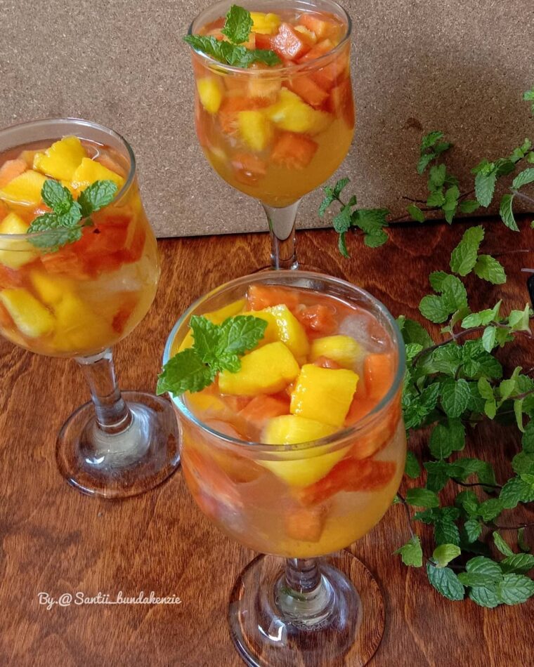 Resep Es Mangga Pepaya Dari santii_bundakenzie