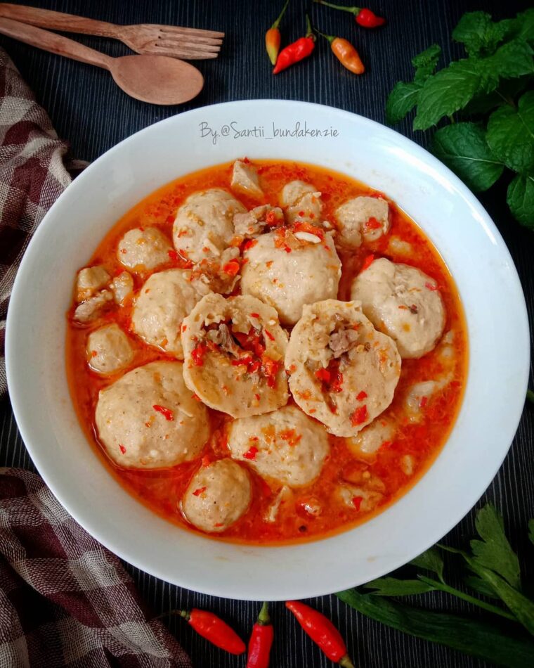 Resep Bakso Cengek Kuah Taichan Dari santii_bundakenzie
