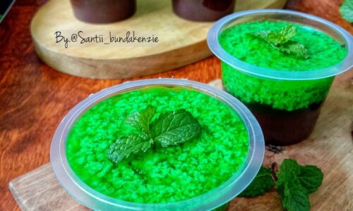 Puding Lumut Coklat