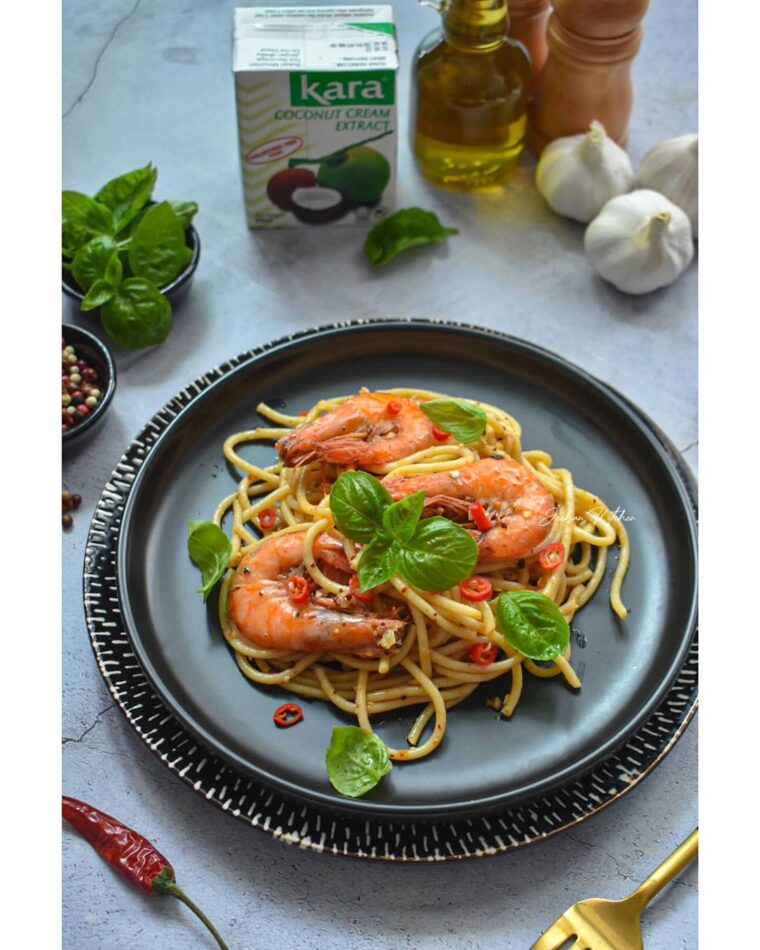 Resep Spaghetti Aglio Olio Olala Kara Dari jeehan_kitchen