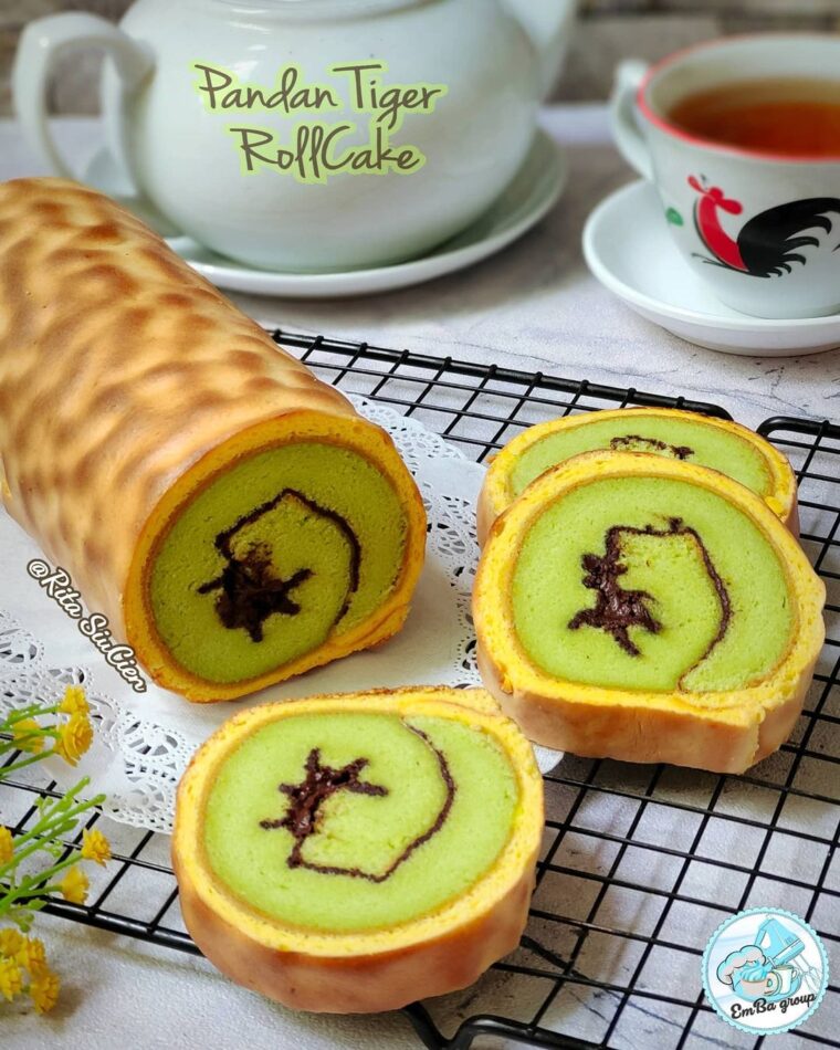 Resep Pandan Tiger Rollcake Dari rita_siucien