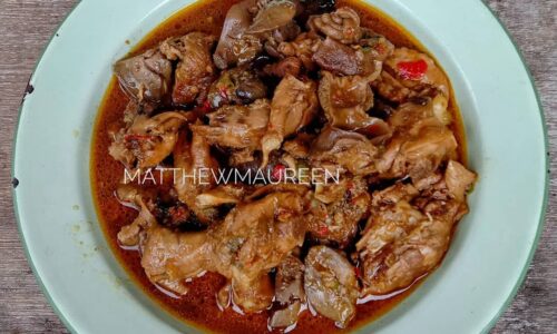 Ayam & Hati Ampela Kecap Pedas