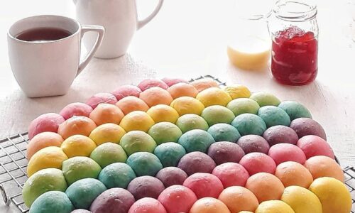 Rainbow Bubble Bread