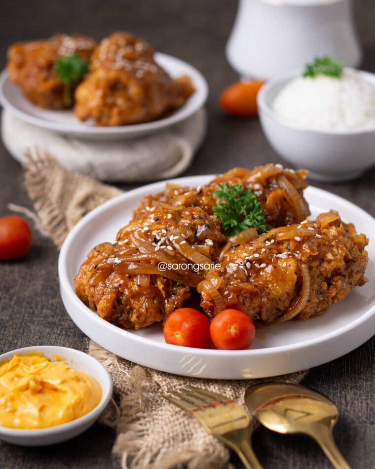Resep Ayam Crispy Saos Barbeque Dari sarongsarie