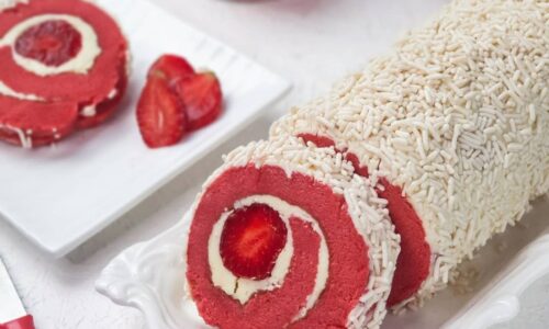 Strawberry Roll Cake