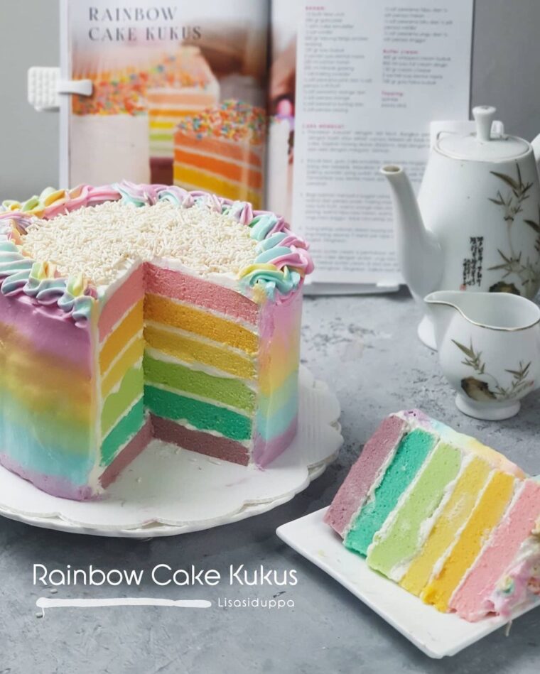 Resep Rainbow Cake Kukus Dari lisasiduppa_