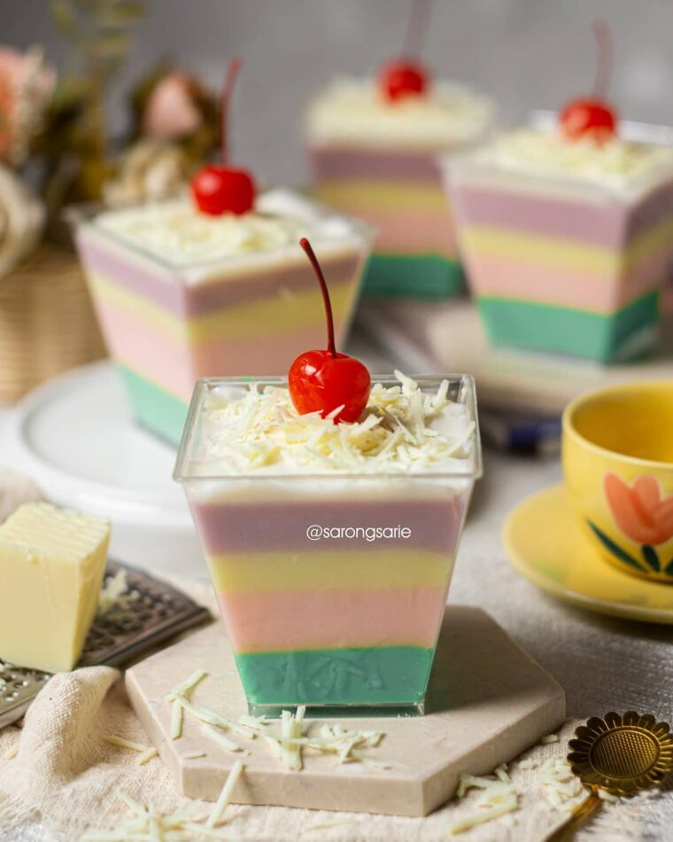 Resep Unicorn Cream Cheese Pudding Dari sarongsarie