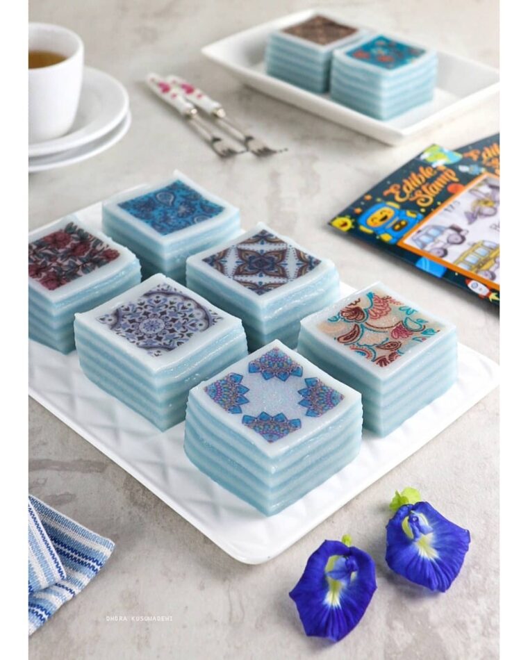 Resep Lapis Batik Bunga Telang Dari dhora_kusumadewi