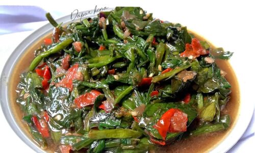 Cah Genjer Pedas Teriyaki