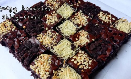 Fudgy Brownies Shiny Crust