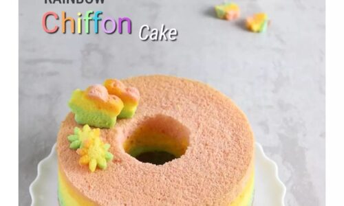 Rainbow Chiffon Cake