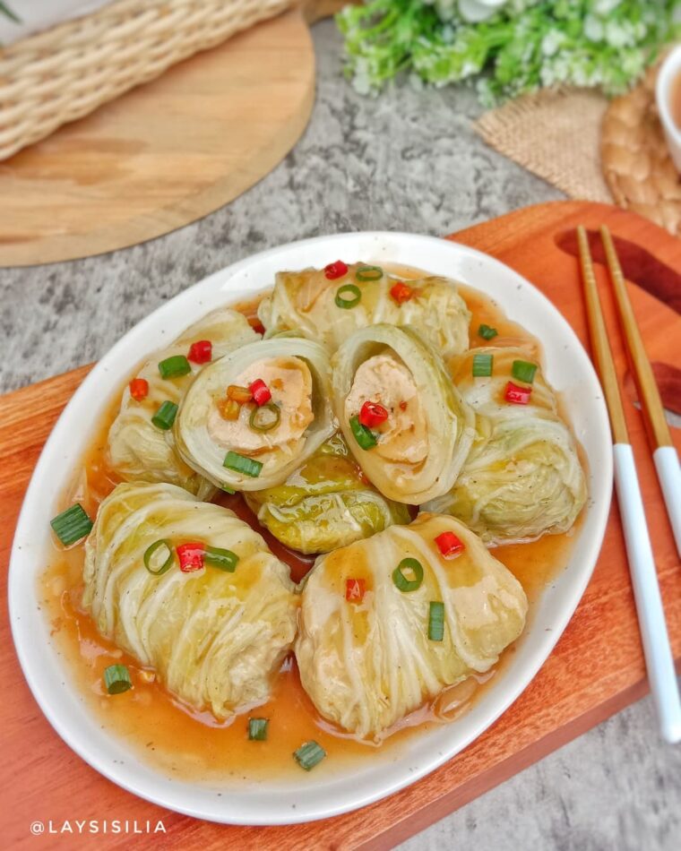 Resep Ayam Gulung Sawi Putih Dari laysisilia