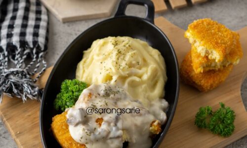 Nugget With Mushroom Sauce