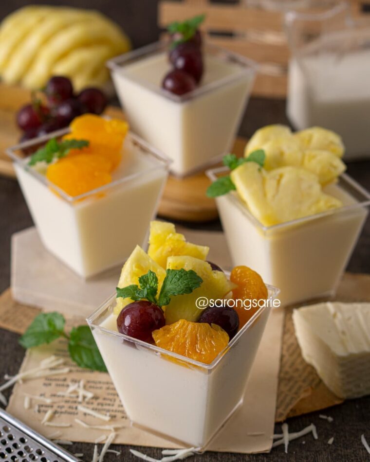 Resep Fruity Cheese Pudding Dari sarongsarie