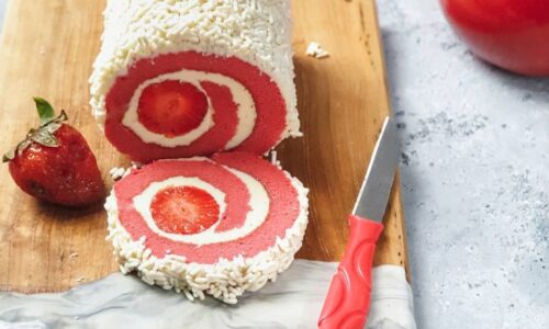 Red Velvet Roll Cake