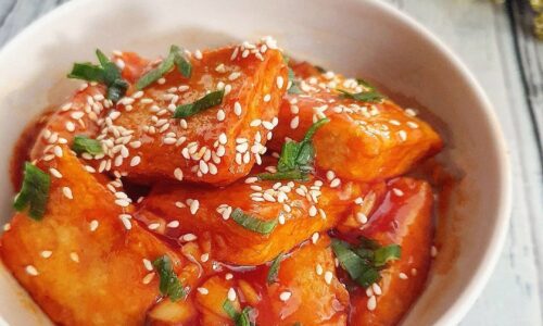 Tahu Goreng Saus Manis Pedas