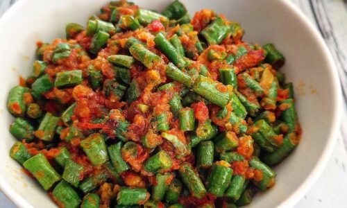 Oseng Kacang Panjang Pedas