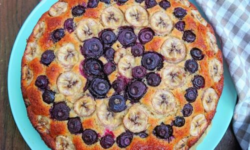 Banana Blueberry Cake - Kue dari Blue Berry
