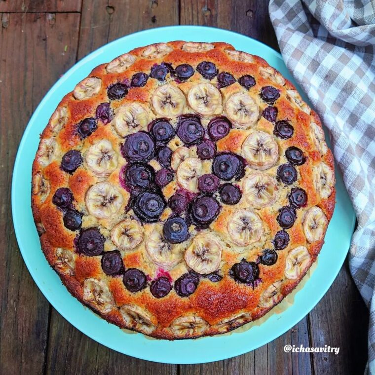 Resep Banana Blueberry Cake Dari ichasavitry