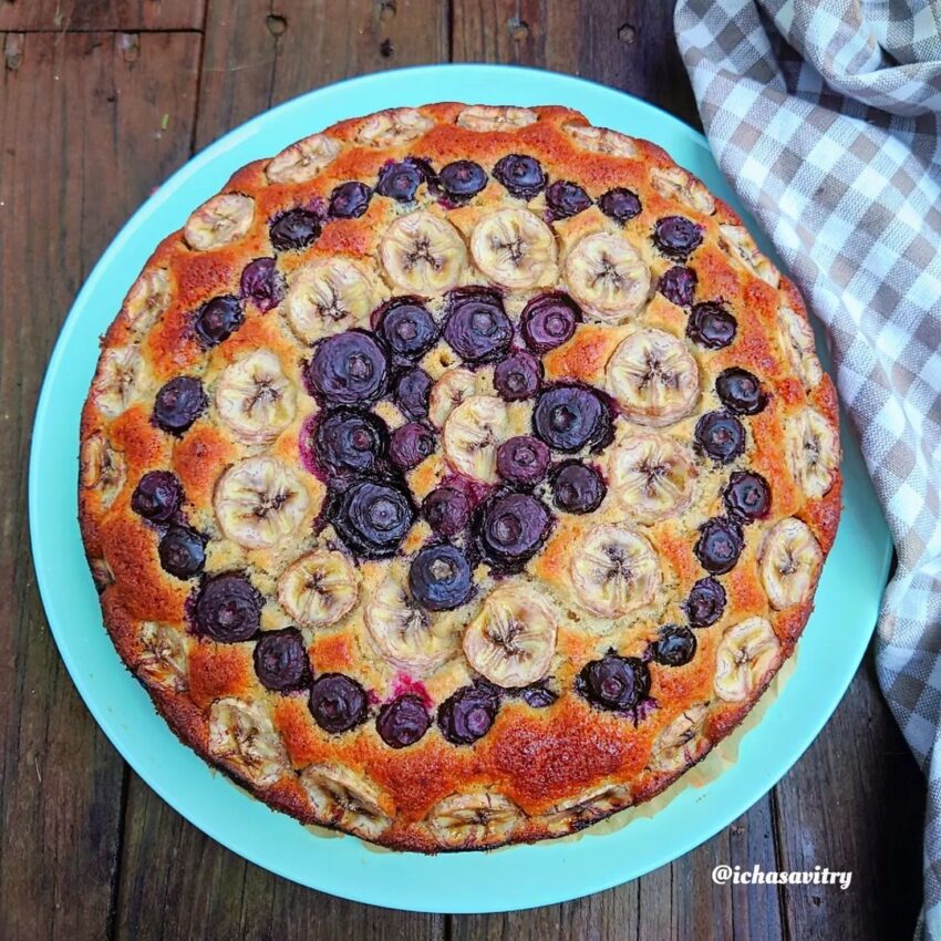 Resep Banana Blueberry Cake dari ichasavitry
