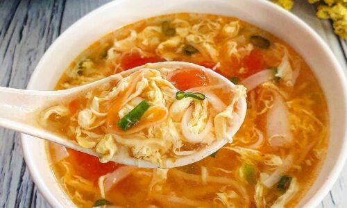 Tomato Egg Drop Soup