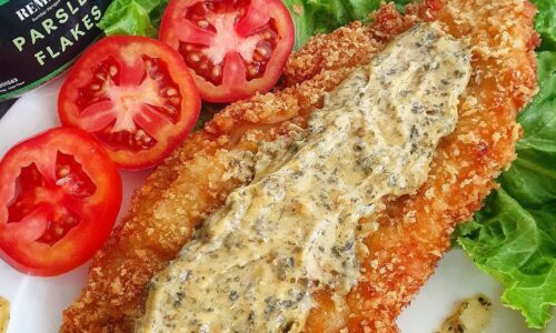 Fried Dori With Garlic Butter Sauce