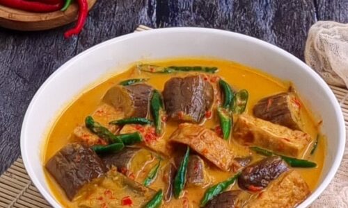 Terong Tahu Kuah Santan