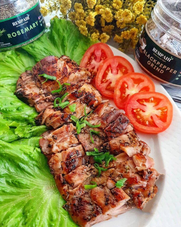 Resep Grilled Pan Rosemary Chicken Dari yscooking