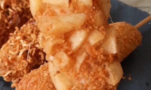 Korean Hot Dog /Corn Dog - Camilan dari Mie