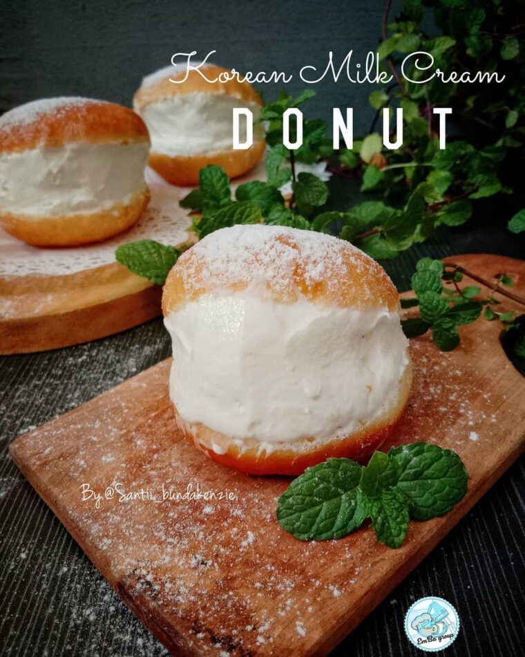 Resep Korean Milk Cream Donut Dari santii_bundakenzie