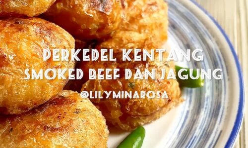 Perkedel Kentang Smoked Beef Dan Jagung