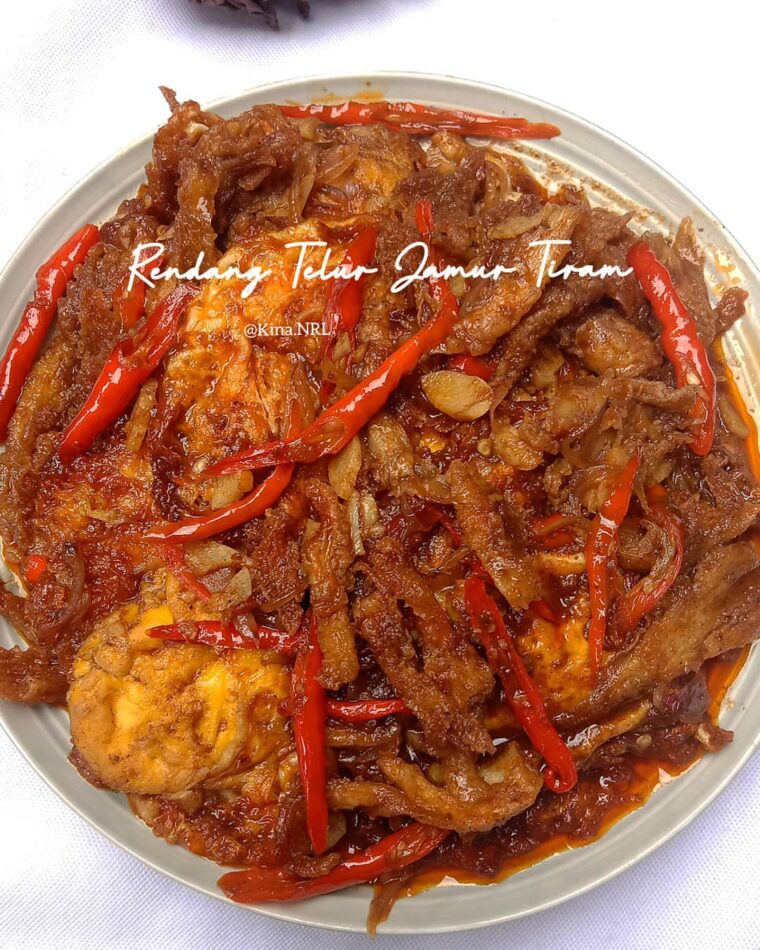 Resep Rendang Telur Jamur Tiram Dari kina.nrl