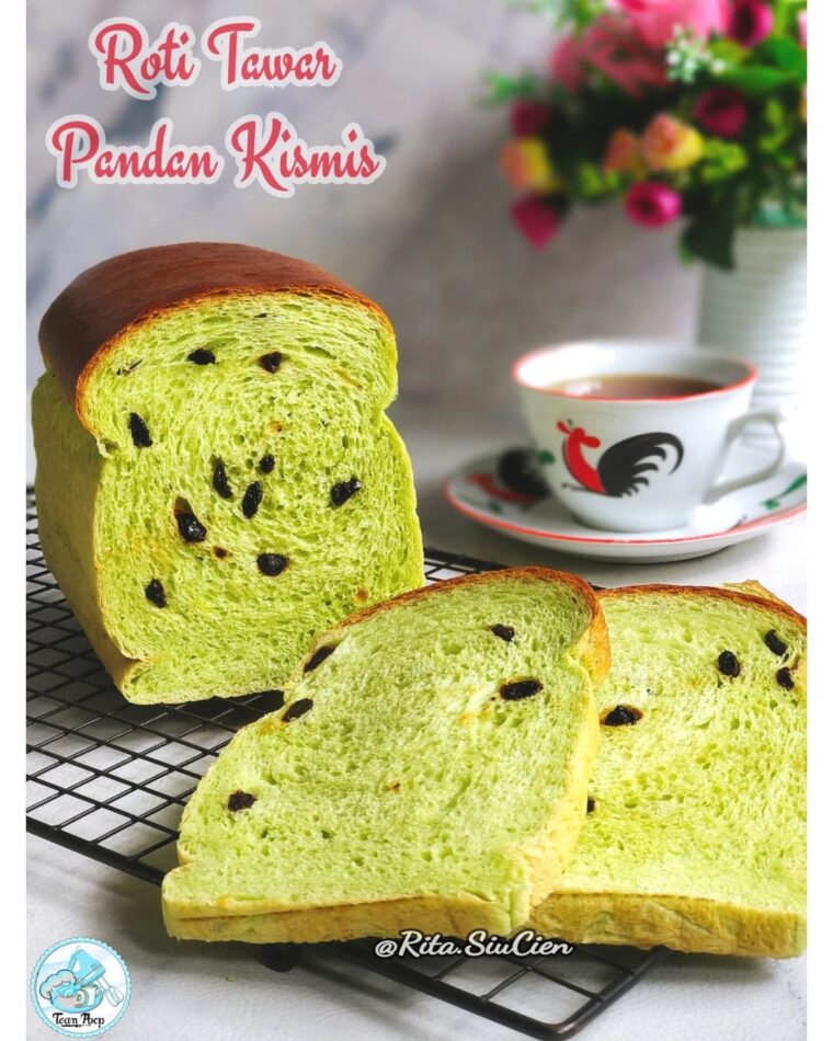Resep Roti Tawar Pandan Kismis Dari rita_siucien