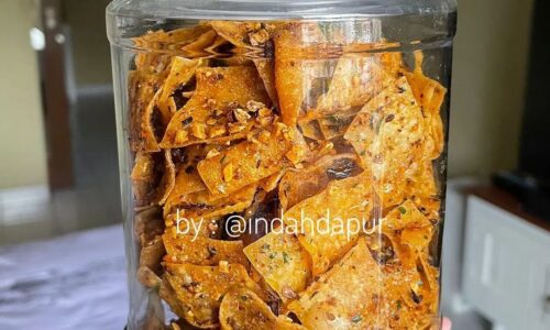 Seblak Kering Pangsit Daun Jeruk