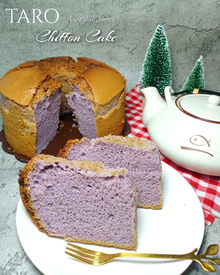 Resep Taro Chiffon Cake Dari lim_henni