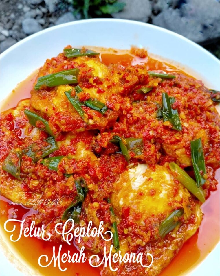Resep Telur Ceplok Merah Merona Dari ilma_ilma24